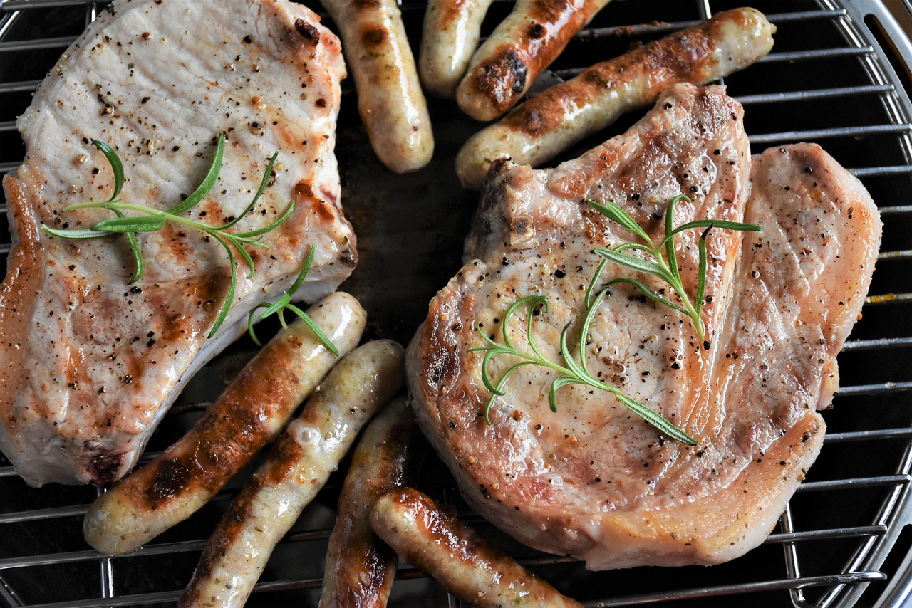 meat and sausages