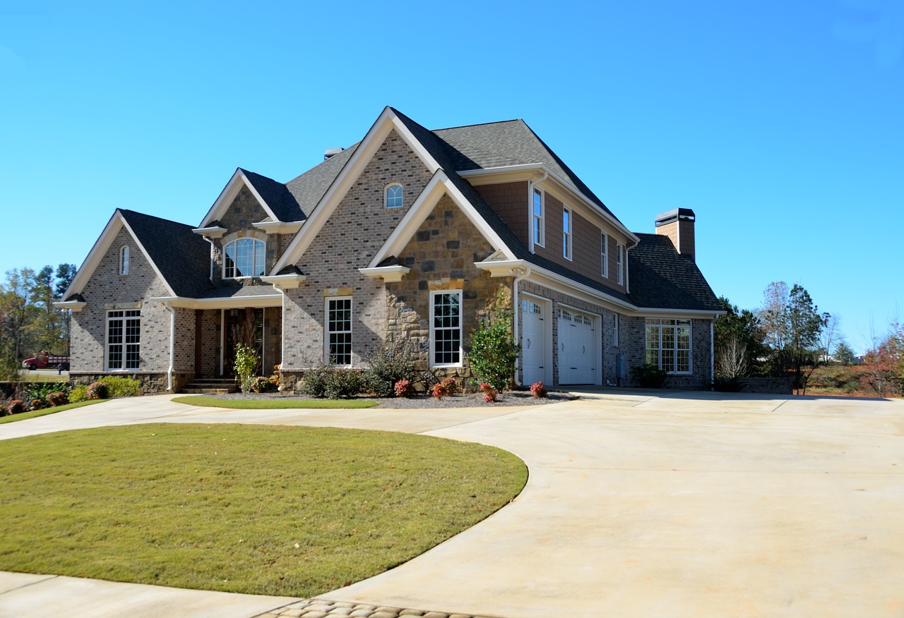 home with nice landscaping