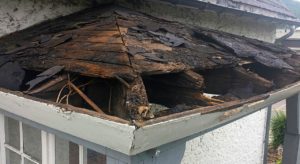old wood roof